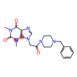 9-[2-(4-benzyl-1-piperazinyl)-2-oxoethyl]-1,3-dimethyl-3,9-dihydro-1H-purine-2,6-dione