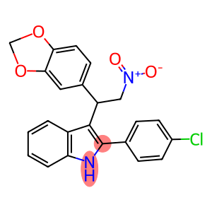 3-{1-(1,3-benzodioxol-5-yl)-2-nitroethyl}-2-(4-chlorophenyl)-1H-indole