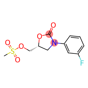 methanesulfonic acid [3-(3-fluorophenyl)-2-oxo-5-oxazolidinyl]methyl ester
