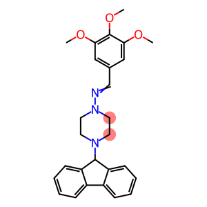 1-Piperazinamine, 4-(9H-fluoren-9-yl)-N-[(3,4,5-trimethoxyphenyl)methylene]-