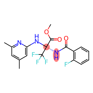 methyl 2-[(4,6-dimethylpyridin-2-yl)amino]-3,3,3-trifluoro-2-[(2-fluorobenzoyl)amino]propanoate