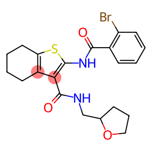 2-(2-bromobenzamido)-N-((tetrahydrofuran-2-yl)methyl)-4,5,6,7-tetrahydrobenzo[b]thiophene-3-carboxamide