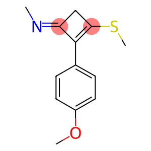 N-[2-(4-methoxyphenyl)-3-(methylsulfanyl)-2-cyclobuten-1-ylidene]-N-methylamine