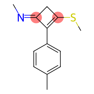 N-methyl-N-[2-(4-methylphenyl)-3-(methylsulfanyl)-2-cyclobuten-1-ylidene]amine