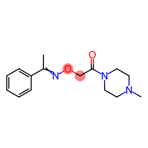 Acetophenone O-[(4-methylpiperazino)carbonylmethyl]oxime