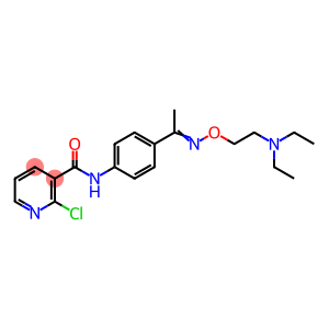 3-Pyridinecarboxamide, 2-chloro-N-[4-[1-[[2-(diethylamino)ethoxy]imino]ethyl]phenyl]-