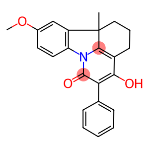 4-hydroxy-10-methoxy-11b-methyl-5-phenyl-1,2,3,11b-tetrahydro-6H-pyrido[3,2,1-jk]carbazol-6-one