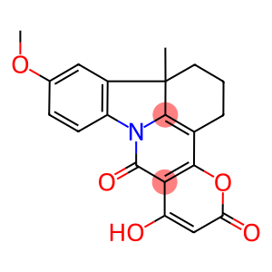 7-hydroxy-12-methoxy-13b-methyl-1,2,3,13b-tetrahydro-5H,8H-pyrano[2',3':4,5]pyrido[3,2,1-jk]carbazole-5,8-dione