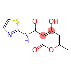 2H-Pyran-3-carboxamide,4-hydroxy-6-methyl-2-oxo-N-2-thiazolyl-(9CI)