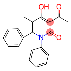 3-acetyl-4-hydroxy-5-methyl-1,6-diphenyl-2(1H)-pyridinone