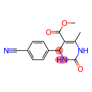 5-Pyrimidinecarboxylicacid,4-(4-cyanophenyl)-1,2,3,4-tetrahydro-6-methyl-2-oxo-,methylester(9CI)