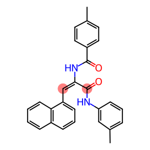 4-methyl-N-[2-(1-naphthyl)-1-(3-toluidinocarbonyl)vinyl]benzamide