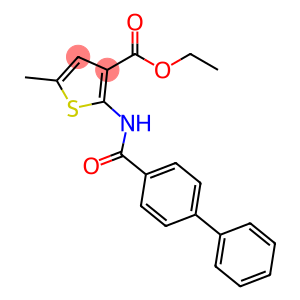 ethyl 2-[([1,1'-biphenyl]-4-ylcarbonyl)amino]-5-methylthiophene-3-carboxylate