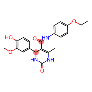 N-(4-ethoxyphenyl)-4-(4-hydroxy-3-methoxyphenyl)-6-methyl-2-oxo-1,2,3,4-tetrahydropyrimidine-5-carboxamide