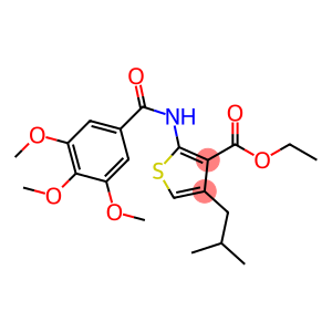 ethyl 4-isobutyl-2-[(3,4,5-trimethoxybenzoyl)amino]-3-thiophenecarboxylate