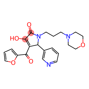 2H-Pyrrol-2-one, 4-(2-furanylcarbonyl)-1,5-dihydro-3-hydroxy-1-[3-(4-morpholinyl)propyl]-5-(3-pyridinyl)-