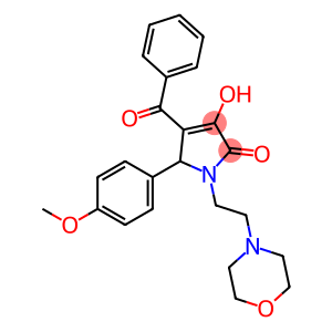 4-benzoyl-3-hydroxy-5-(4-methoxyphenyl)-1-(2-morpholin-4-ylethyl)-1,5-dihydro-2H-pyrrol-2-one