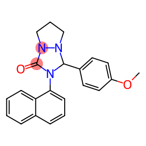 3-(4-methoxyphenyl)-2-(1-naphthyl)tetrahydro-1H,5H-pyrazolo[1,2-a][1,2,4]triazol-1-one