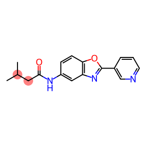 Butanamide, 3-methyl-N-[2-(3-pyridinyl)-5-benzoxazolyl]-
