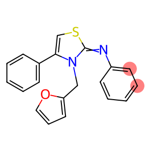 N-(3-(2-furylmethyl)-4-phenyl-1,3-thiazol-2(3H)-ylidene)-N-phenylamine