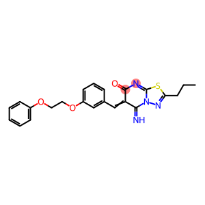 5-imino-6-[3-(2-phenoxyethoxy)benzylidene]-2-propyl-5,6-dihydro-7H-[1,3,4]thiadiazolo[3,2-a]pyrimidin-7-one