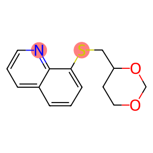 8-[(1,3-dioxan-4-ylmethyl)sulfanyl]quinoline