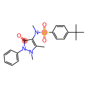 4-tert-butyl-N-(1,5-dimethyl-3-oxo-2-phenyl-2,3-dihydro-1H-pyrazol-4-yl)-N-methylbenzenesulfonamide