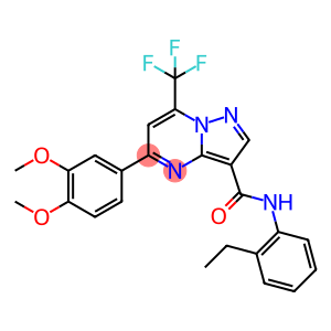 5-(3,4-dimethoxyphenyl)-N-(2-ethylphenyl)-7-(trifluoromethyl)pyrazolo[1,5-a]pyrimidine-3-carboxamide