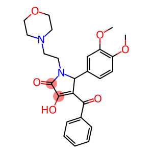 4-benzoyl-5-(3,4-dimethoxyphenyl)-3-hydroxy-1-(2-morpholin-4-ylethyl)-1,5-dihydro-2H-pyrrol-2-one