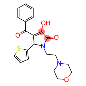 4-benzoyl-3-hydroxy-1-[2-(4-morpholinyl)ethyl]-5-(2-thienyl)-1,5-dihydro-2H-pyrrol-2-one