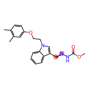 methyl N-[(E)-[1-[2-(3,4-dimethylphenoxy)ethyl]indol-3-yl]methylideneamino]carbamate