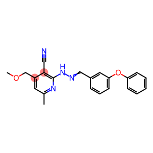 4-(methoxymethyl)-6-methyl-2-[2-(3-phenoxybenzylidene)hydrazino]nicotinonitrile