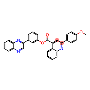 3-(2-quinoxalinyl)phenyl 2-(4-methoxyphenyl)-4-quinolinecarboxylate