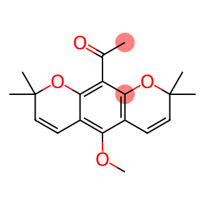 1-(5-Methoxy-2,2,8,8-tetramethyl-2H,8H-benzo[1,2-b:5,4-b']dipyran-10-yl)ethanone