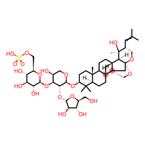 α-L-Arabinopyranoside, (1S,2R,4aR,6aS,6bR,8aR,10S,12aR,12bR,14aR,14bS)-hexadecahydro-1-hydroxy-1,6b,9,9,12a-pentamethyl-2-(2-methyl-1-propen-1-yl)-4a,6a-methano-1H,6H-phenanthro[2,1-d]pyrano[2,3-b]pyran-10-yl O-α-L-arabinofuranosyl-(1→2)-O-[6-O-sulfo-β-D-glucopyranosyl-(1→3)]-