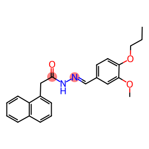 N'-(3-methoxy-4-propoxybenzylidene)-2-(1-naphthyl)acetohydrazide