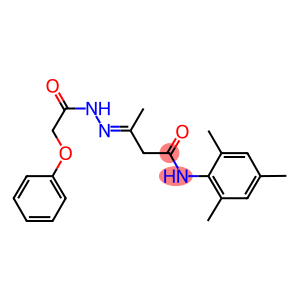 N-mesityl-3-[(phenoxyacetyl)hydrazono]butanamide