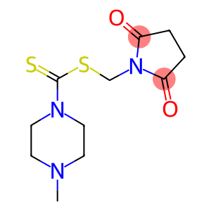 1-Piperazinecarbodithioic acid, 4-methyl-, succinimidomethyl ester