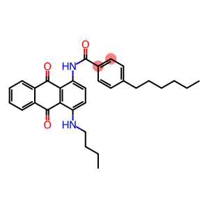 Benzamide, N-[4-(butylamino)-9,10-dihydro-9,10-dioxo-1-anthracenyl]-4-hexyl-