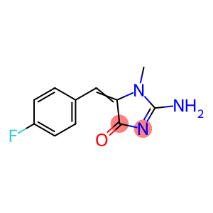 (5Z)-5-[(4-fluorophenyl)methylidene]-2-imino-1-methylimidazolidin-4-one