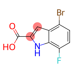 1H-Indole-2-carboxylic acid, 4-bromo-7-fluoro-