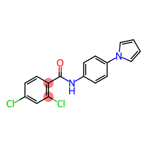 2,4-dichloro-N-[4-(1H-pyrrol-1-yl)phenyl]benzamide