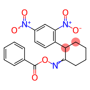 N-(BENZOYLOXY)-N-[2-(2,4-DINITROPHENYL)CYCLOHEXYLIDEN]AMINE