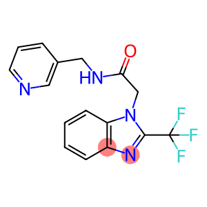 N-(3-PYRIDINYLMETHYL)-2-[2-(TRIFLUOROMETHYL)-1H-1,3-BENZIMIDAZOL-1-YL]ACETAMIDE