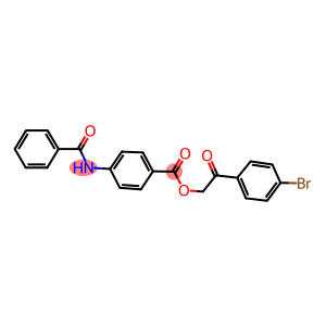 2-(4-bromophenyl)-2-oxoethyl 4-(benzoylamino)benzoate