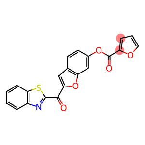 2-Furancarboxylic acid, 2-(2-benzothiazolylcarbonyl)-6-benzofuranyl ester