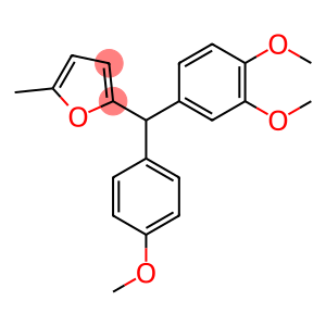 2-[(3,4-dimethoxyphenyl)-(4-methoxyphenyl)methyl]-5-methylfuran