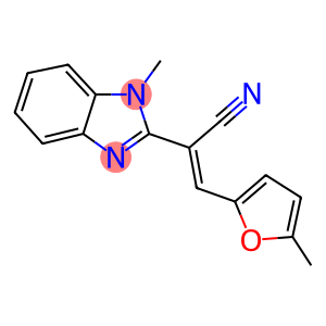 2-(1-methyl-1H-benzimidazol-2-yl)-3-(5-methyl-2-furyl)acrylonitrile