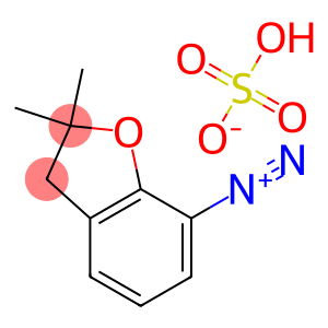 7-Benzofurandiazonium, 2,3-dihydro-2,2-dimethyl-, hydrogen sulfate