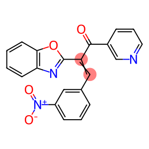 2-Propen-1-one, 2-(2-benzoxazolyl)-3-(3-nitrophenyl)-1-(3-pyridinyl)-